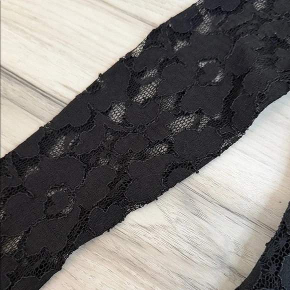 INC Elegant Black Lace Turtleneck Women's Top size XS - Picture 2 of 8